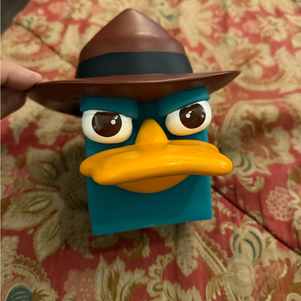 Disney Phineas and Ferb Agent Perry Plastic Collectible Coin Bank